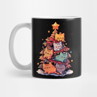 Awesome Christmas Tree Cat Cute Funny Kitten Lover Gift Mug